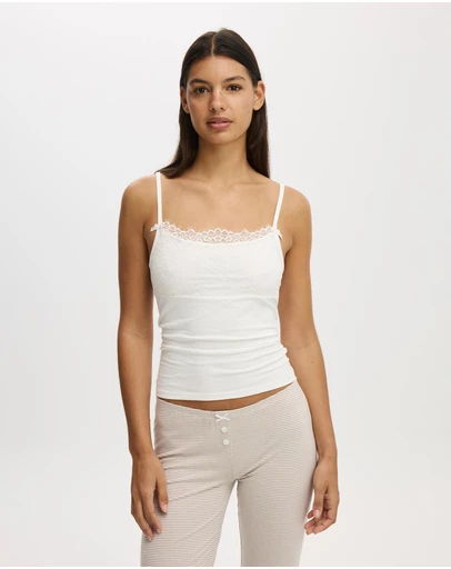 Cotton On Body - Dreamy Soft Lace Overlay Cami