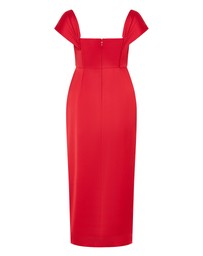 City Chic - Plus size Forbidden Love Maxi Dress - red