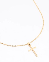 Lovisa - Gold Plated 45cm Cross Necklace