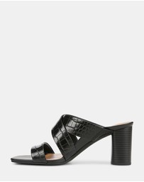Vionic - Merlot Heeled Sandal - Black Croc