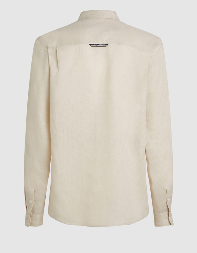 Karl Lagerfeld - Monogram Linen Shirt