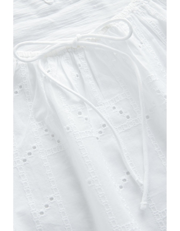 NEXT - Broderie Short Sleeve Ric Rac Top