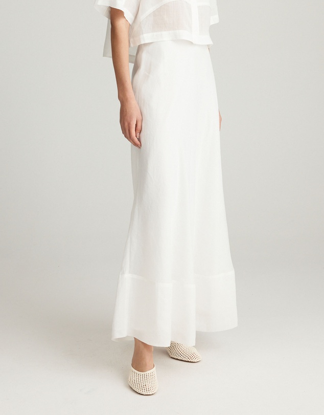 Mattir - Aire Circle Skirt White
