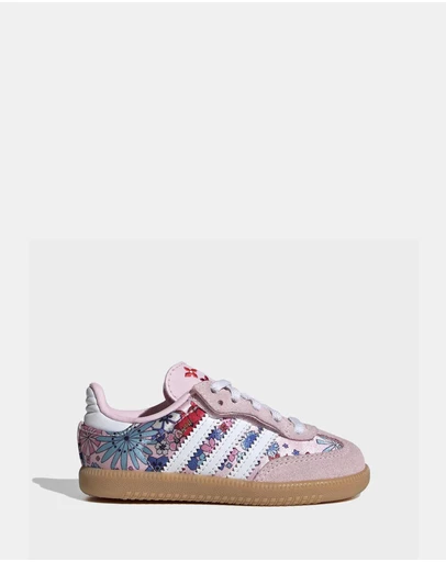adidas Originals - Adidas Liberty London Samba OG Comfort Closure Elastic Lace Shoes - Babies