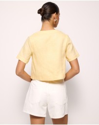 AERE - Selah Linen Top