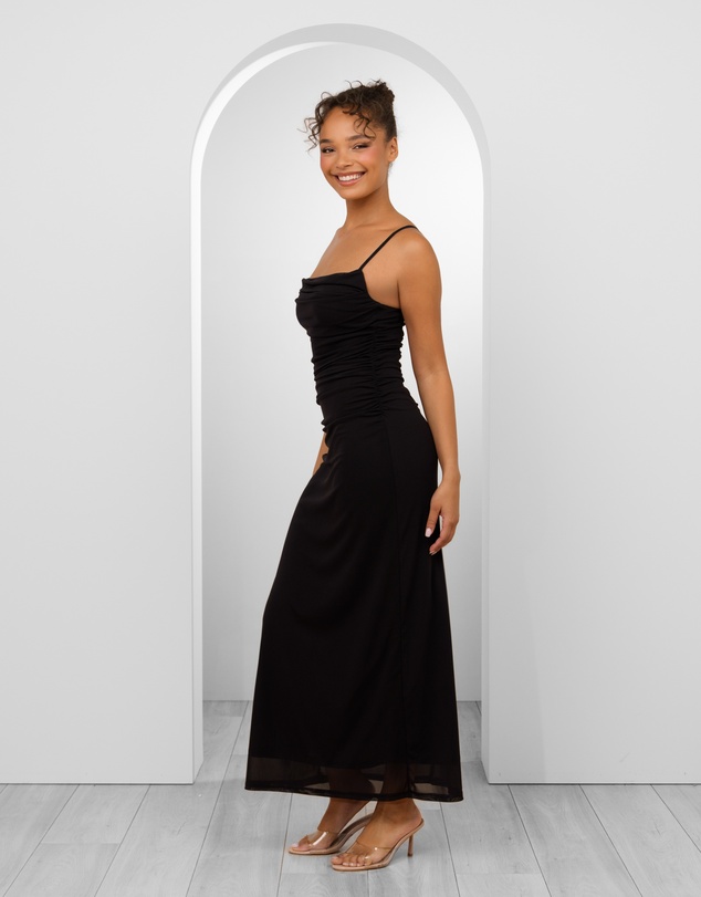 Pilgrim - Orlando Cowl Neck Mesh Gown