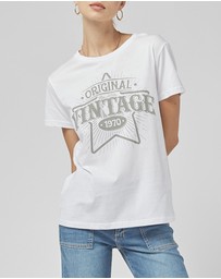 DRICOPER DENIM - Clare White VN Printed Tee