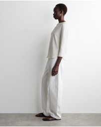 COS - 3/4 Sleeve Cotton Top