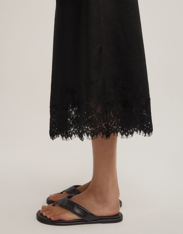 Witchery - Linen Lace Midi Skirt