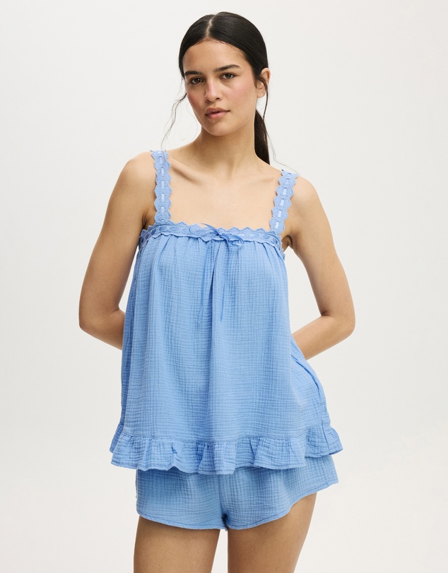 Cotton On Body - Lace Trim Babydoll Cami Set