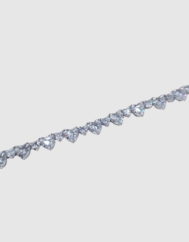 Izoa - Love Heart Tennis Bracelet