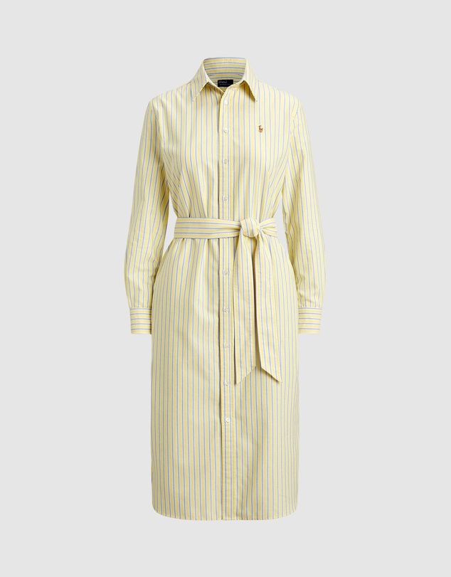 Polo Ralph Lauren - Striped Cotton Oxford Belted Shirtdress