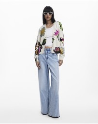 Desigual - Floral print cardigan