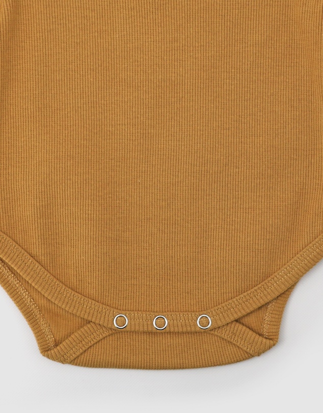 WITH LOVE FOR KIDS - Basics Thick Ribbed Long Sleeve Onesie - Babies