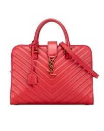 Pre-Loved by Azura Reborn - Pre-Loved Small Chevron Calfskin Monogram Cabas Satchel