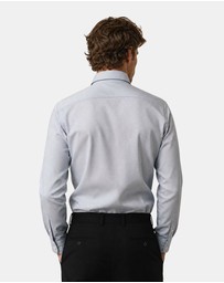 Henry Bucks - HENRY SARTORIAL Bamboo Easy Care Shirt BLUE