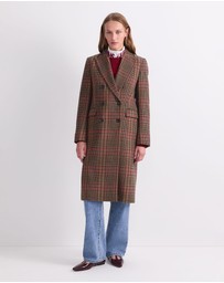 Sportscraft - Gia Double Breasted Check Coat