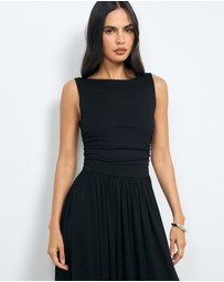 AERE - Daya Ruched Midi Dress