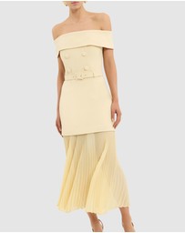 Rebecca Vallance - Muriel Off the Shoulder Midi Dress