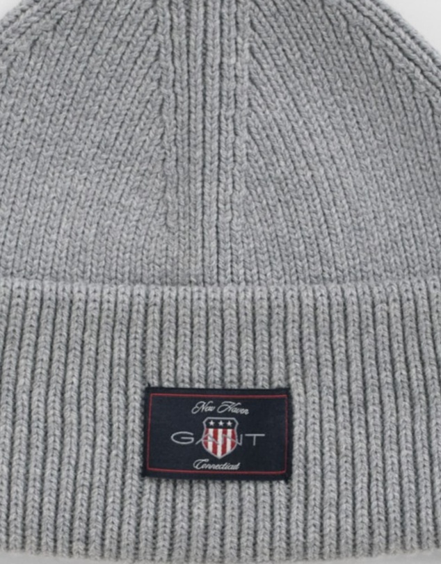 Gant - Ribbed Cotton Blend Beanie