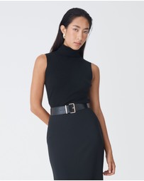 Forcast - Suzie Turtleneck Rib Knit Top