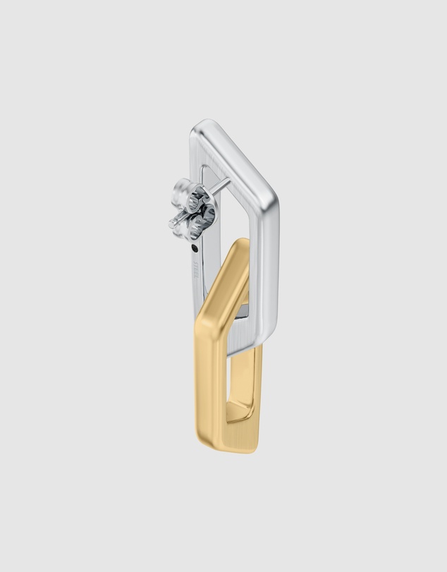 Diesel - D Logo 2-Tone Earring