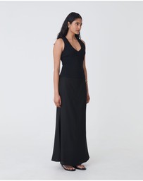 Forcast - Amelia Linen Blend Maxi Skirt