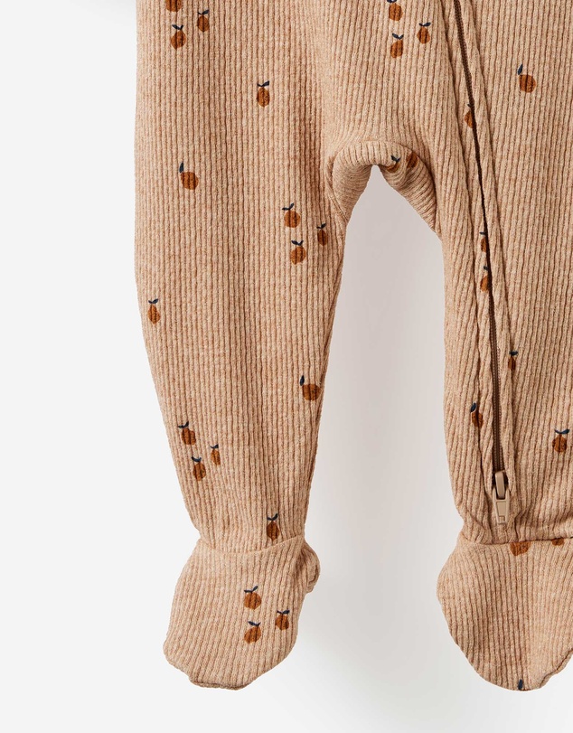 Cotton On Kids - Littlie Organic Long Sleeve Zip Romper