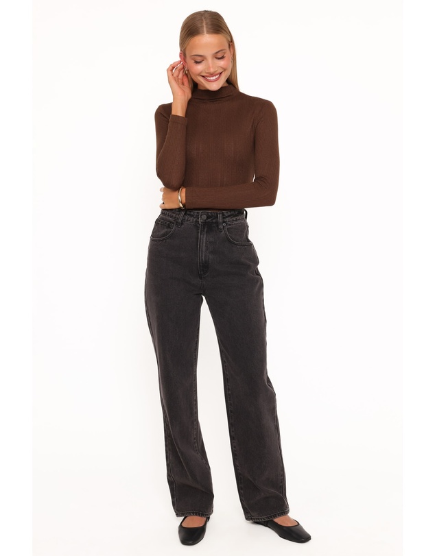 Petal & Pup - Aquila Pointelle Knit Top - Chocolate
