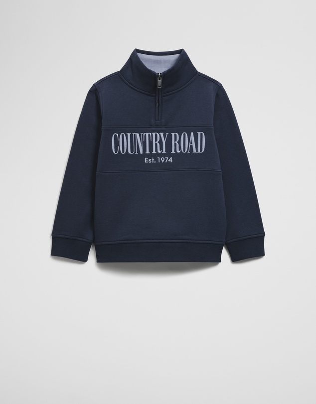 Country Road - Australian Cotton Heritage Half Zip Sweat