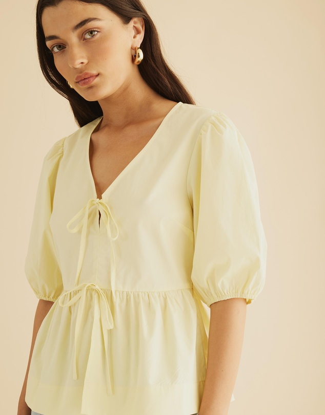 Atmos&Here - Indee Cotton Bow Shirt