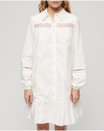 Superdry - Lace Mix Shirt Dress