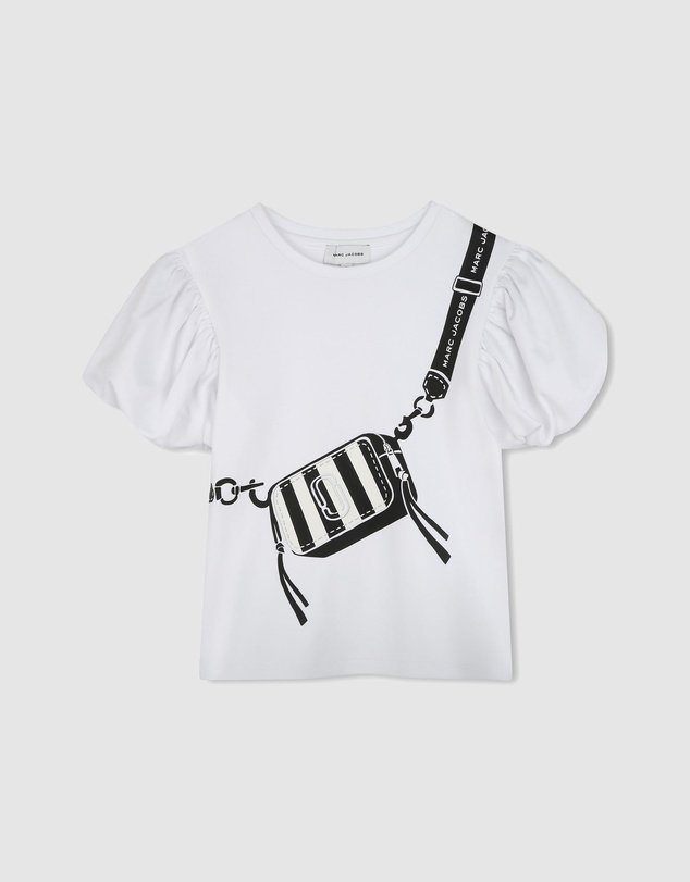 Marc Jacobs - Crossbody Bag Print Short Sleeve T-Shirt - Kids-Teens