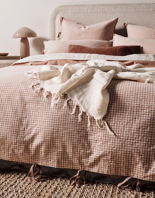 Aura Home - Mini Gingham Quilt Cover
