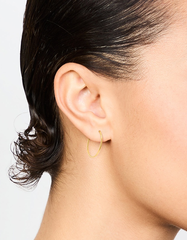 Lovisa - Gold Plated Surgical Steel Sleeper Earrings 16 MM