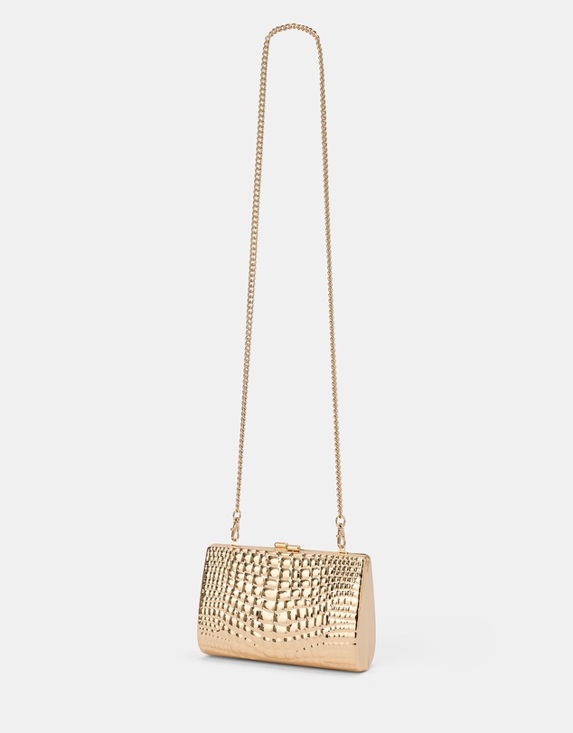 Forever New - Mariam Metal Texture Clutch