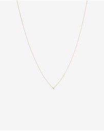 Michael Hill - Mini Diamond Solitaire Necklace in 10kt Yellow Gold