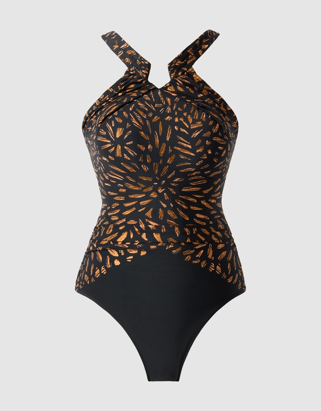 Miraclesuit Swimwear  - Costa D'Oro Aphrodite High Neck Shaping Swimsuit