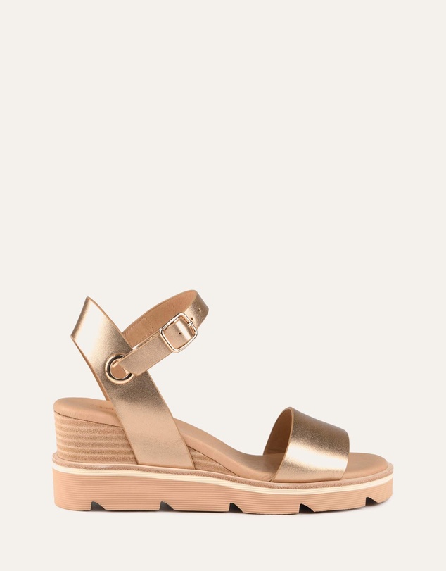 Jo Mercer - Katie Mid Heel Wedge Sandals