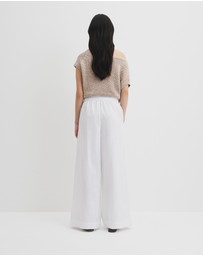 Country Road - Organically Grown Linen Pull-on Pant