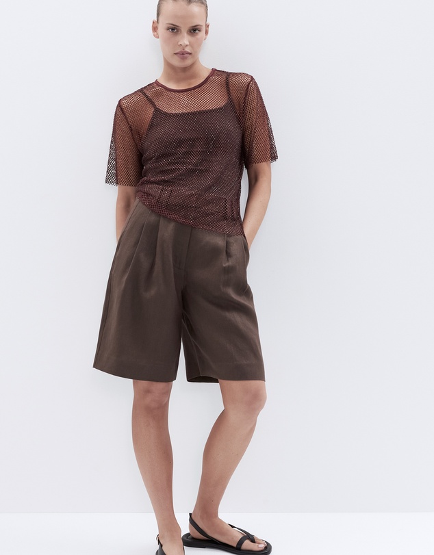 UNISON - Metallic Mesh Tee