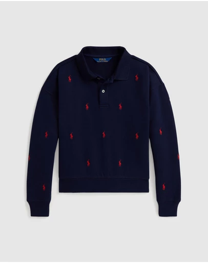 Polo Ralph Lauren - Polo Pony Fleece Polo Sweatshirt - ICONIC EXCLUSIVE - Teens