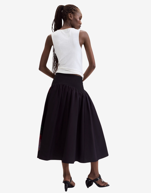 Desigual - Pixelated midi skirt