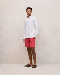 Trenery - Cotton Twill Chino Short in Crimson