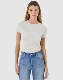 Rolla's - Pointelle Classic Tee - Grey Marle