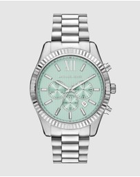 Michael Kors - Lexington Silver Tone Chronograph Watch