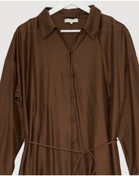 Revibe - Repaired Minima Esenciales Paloma Maxi Shirt Dress - AU 16