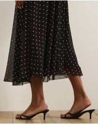 Atmos&Here Curvy - Rumi Polka Dot Maxi Skirt