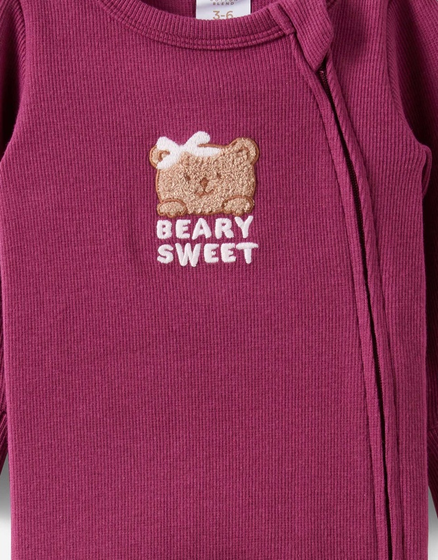 Cotton On Kids - Growie Long Sleeve Zip Romper