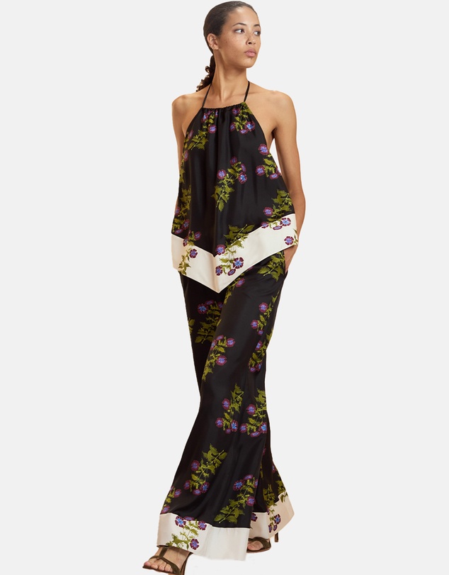 Cynthia Rowley - Silk Wide Leg Pants